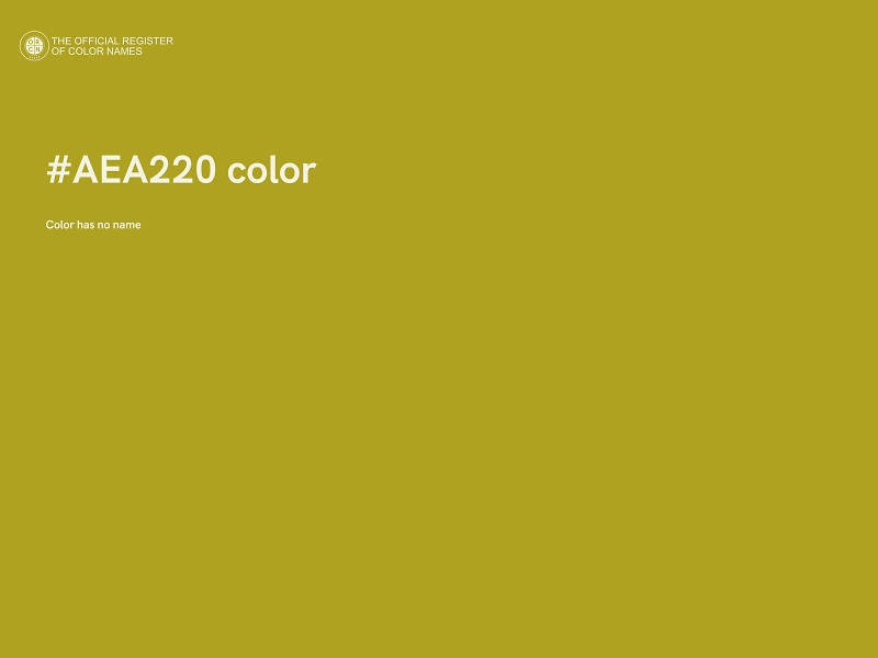 #AEA220 color image