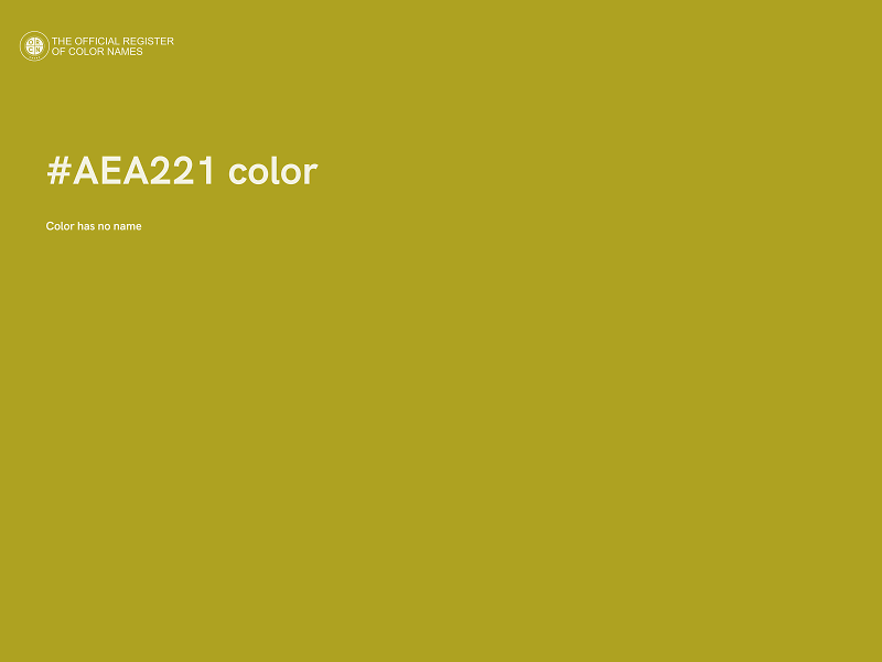 #AEA221 color image