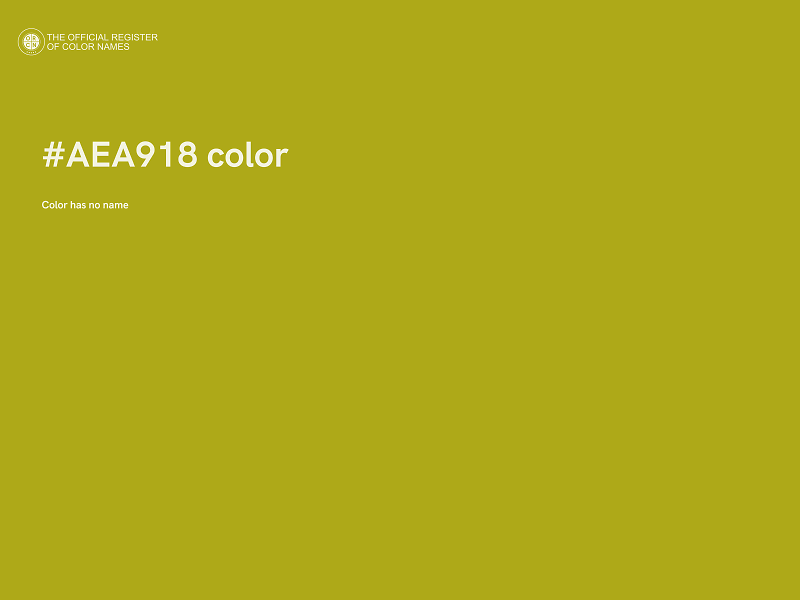 #AEA918 color image