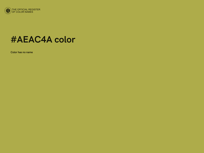 #AEAC4A color image