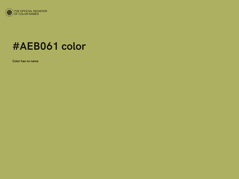 #AEB061 color image