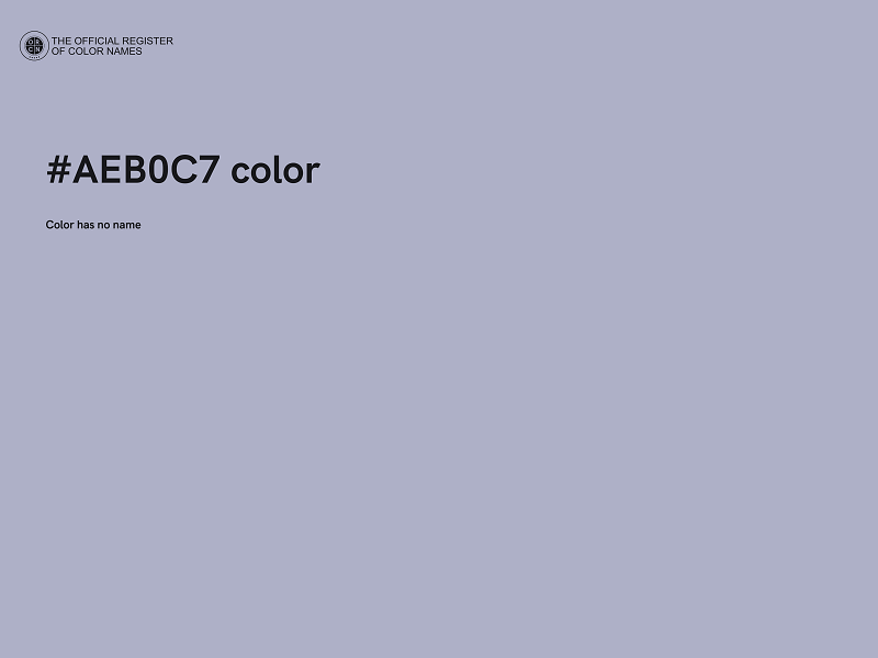 #AEB0C7 color image