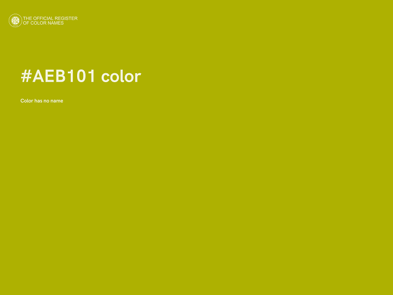 #AEB101 color image