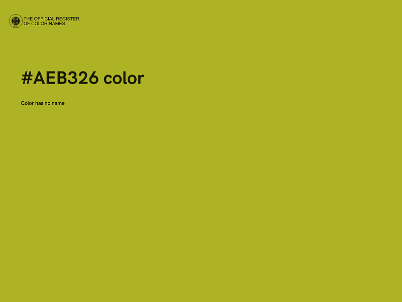 #AEB326 color image