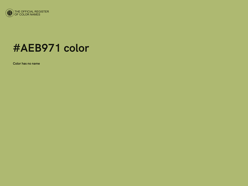 #AEB971 color image