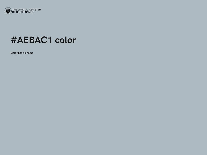 #AEBAC1 color image