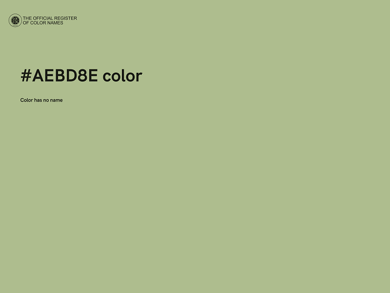 #AEBD8E color image