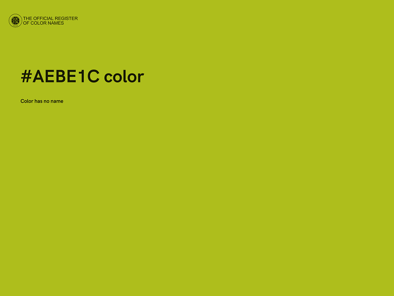 #AEBE1C color image