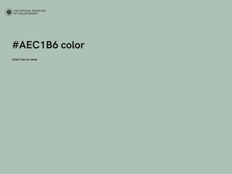 #AEC1B6 color image