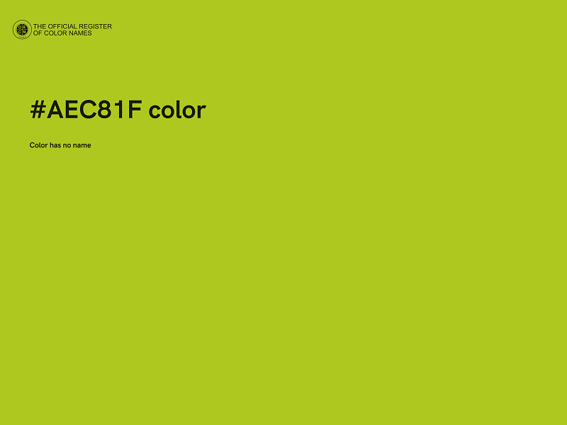 #AEC81F color image