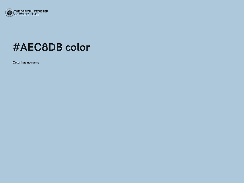 #AEC8DB color image