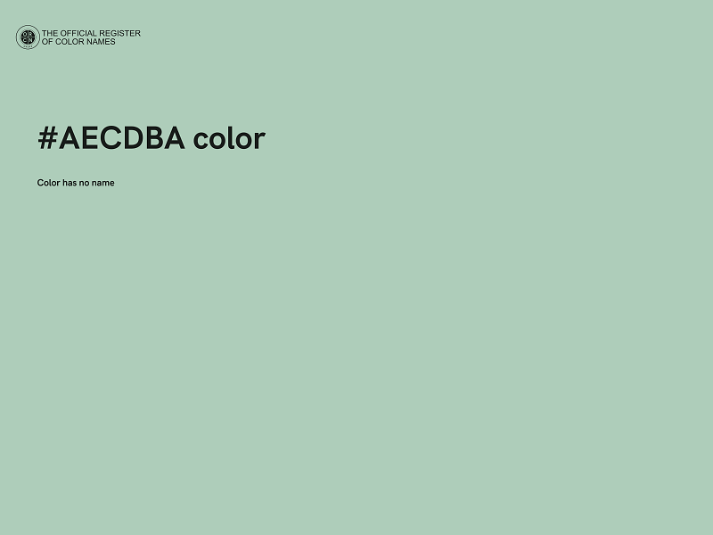 #AECDBA color image