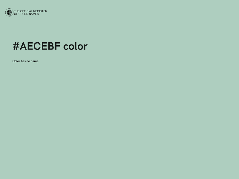 #AECEBF color image