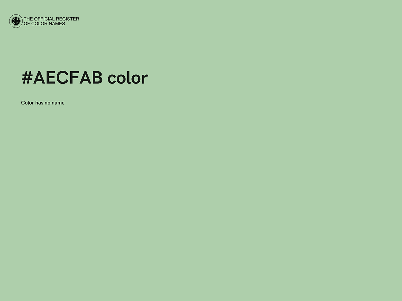 #AECFAB color image