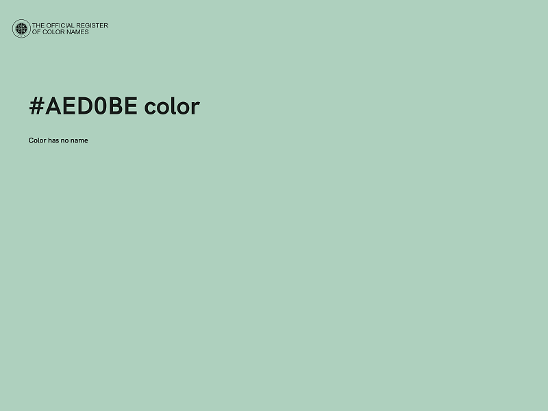 #AED0BE color image