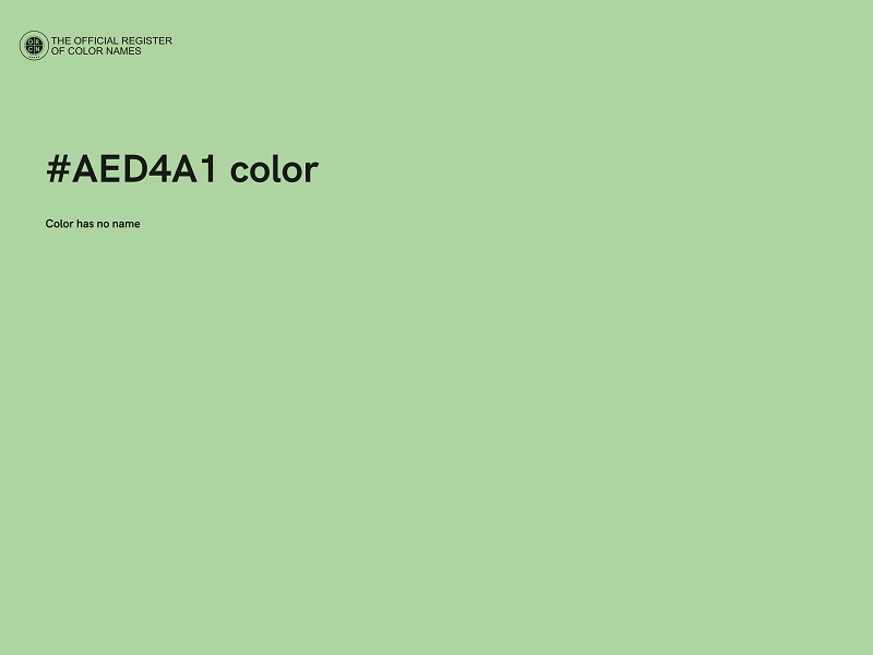 #AED4A1 color image