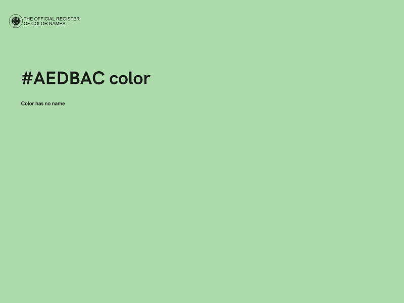 #AEDBAC color image