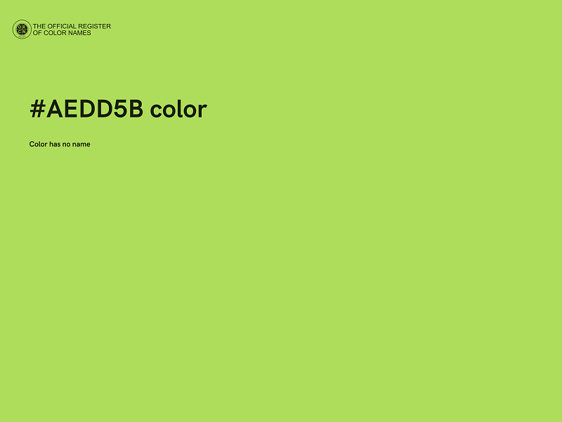 #AEDD5B color image