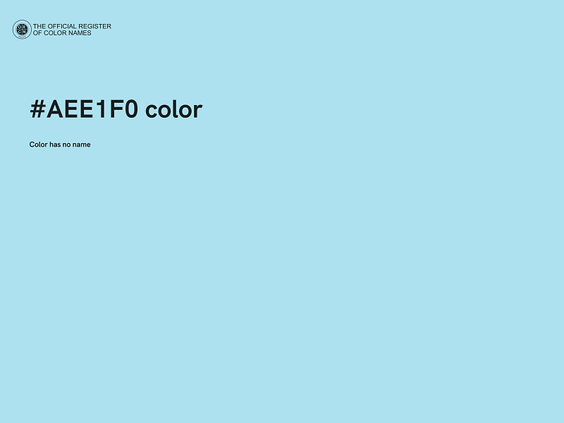 #AEE1F0 color image