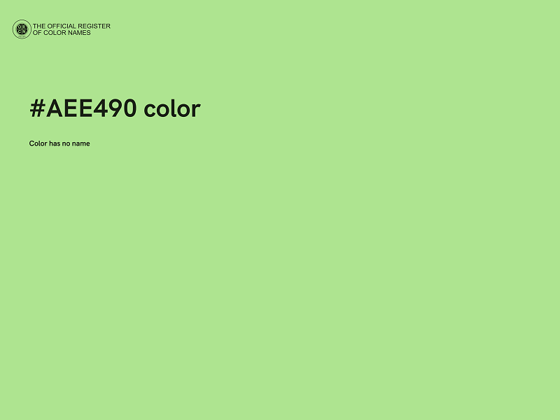 #AEE490 color image