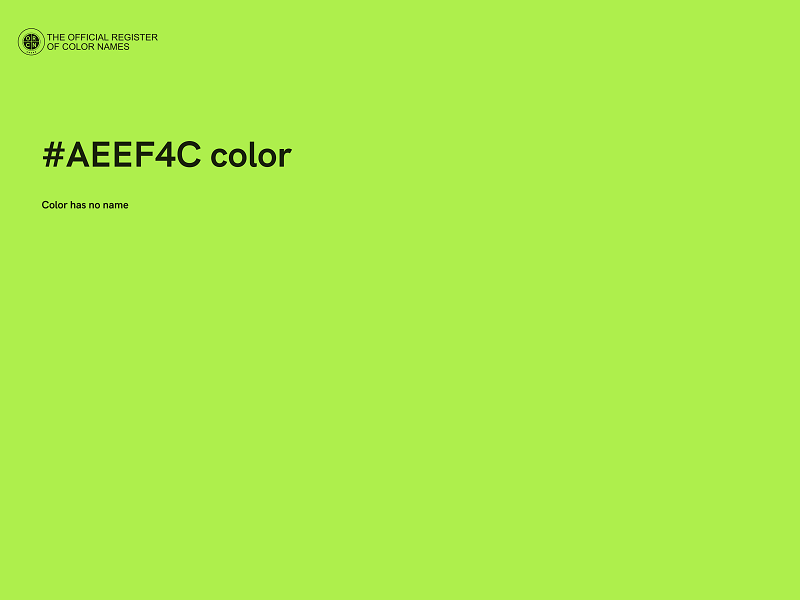 #AEEF4C color image