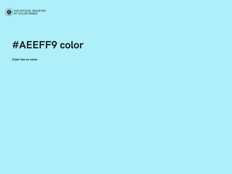 #AEEFF9 color image