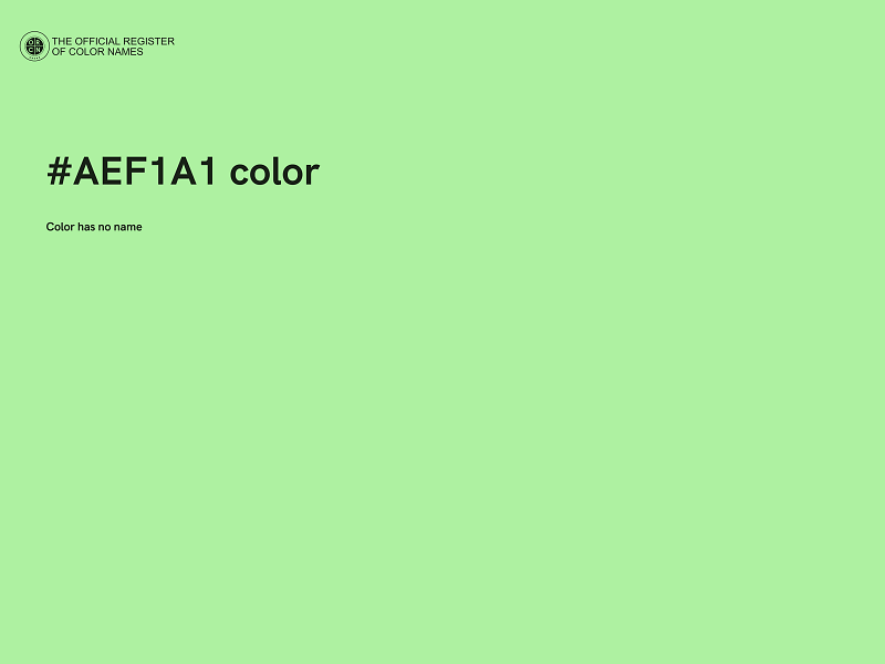 #AEF1A1 color image