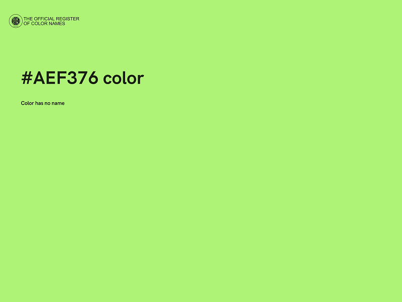 #AEF376 color image