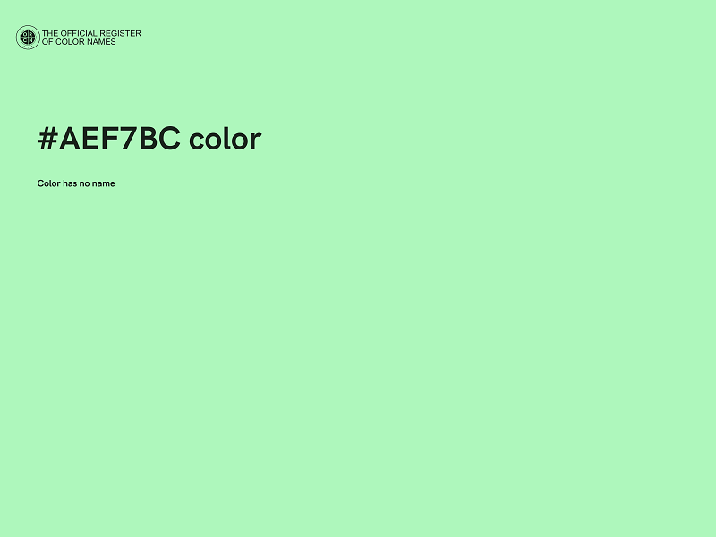 #AEF7BC color image