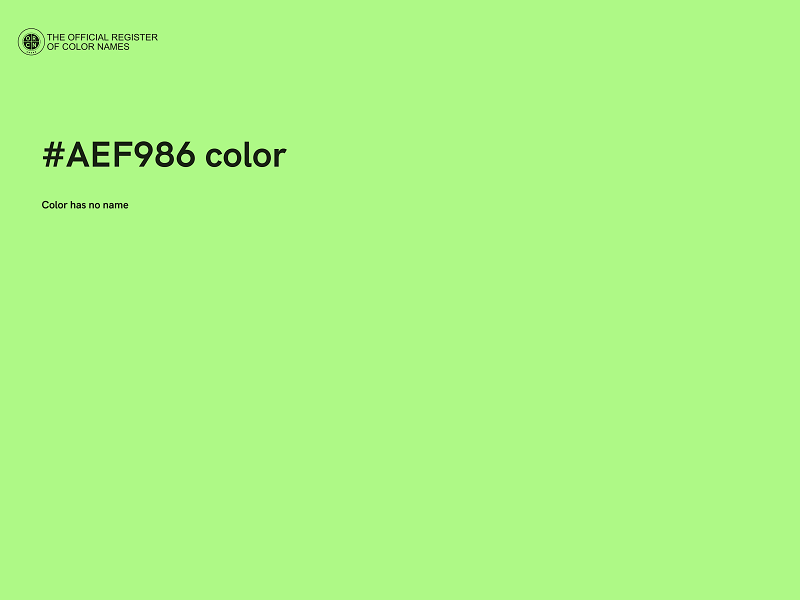 #AEF986 color image