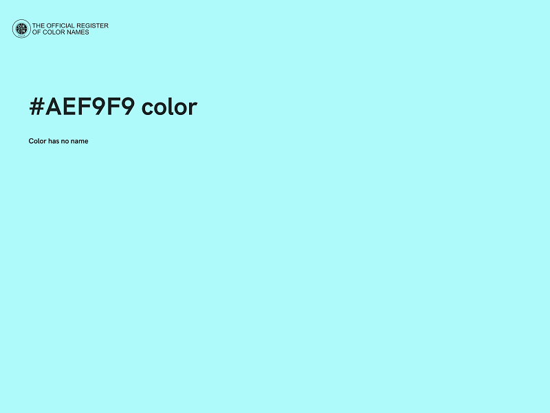 #AEF9F9 color image