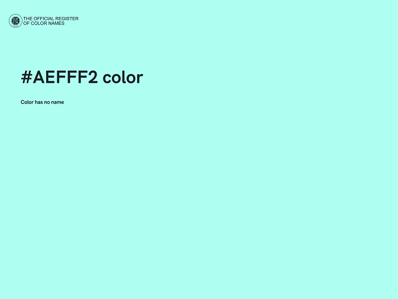 #AEFFF2 color image