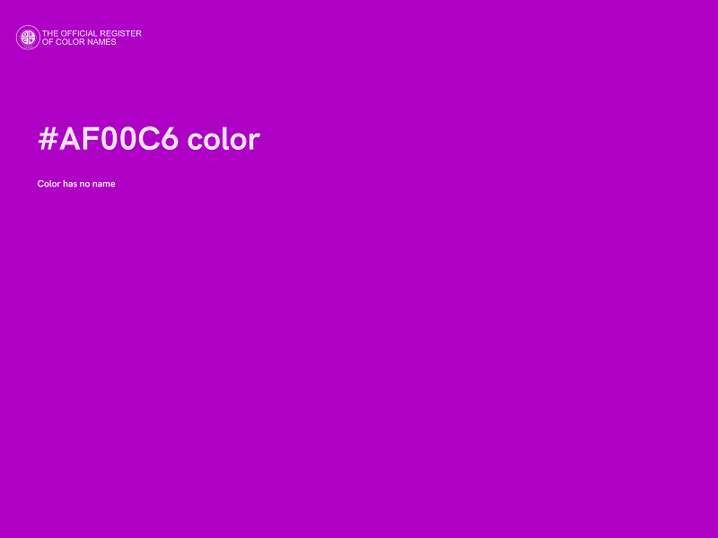 #AF00C6 color image