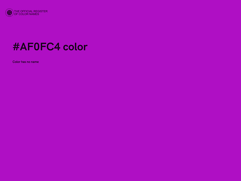 #AF0FC4 color image