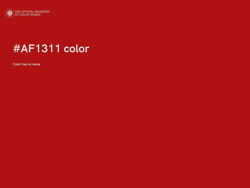 #AF1311 color image