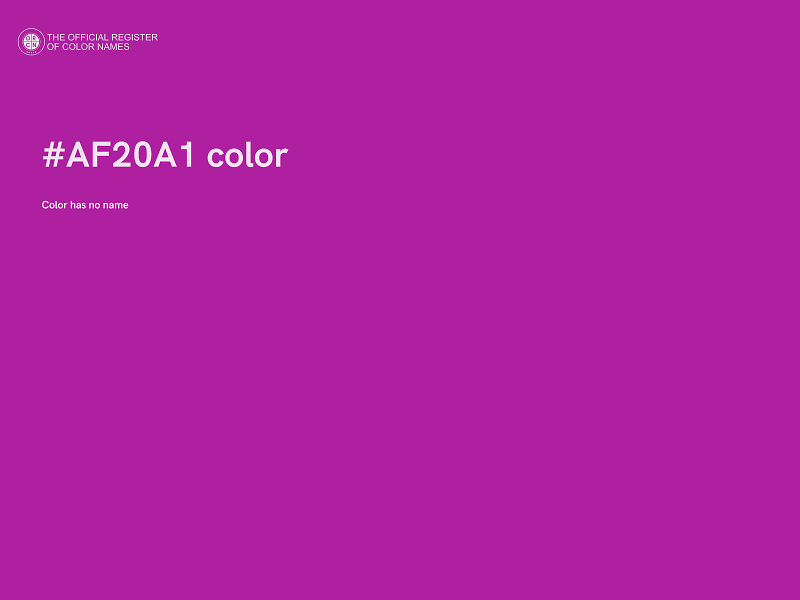 #AF20A1 color image