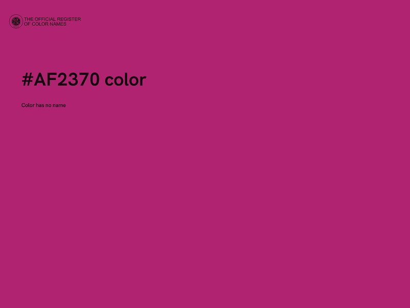 #AF2370 color image