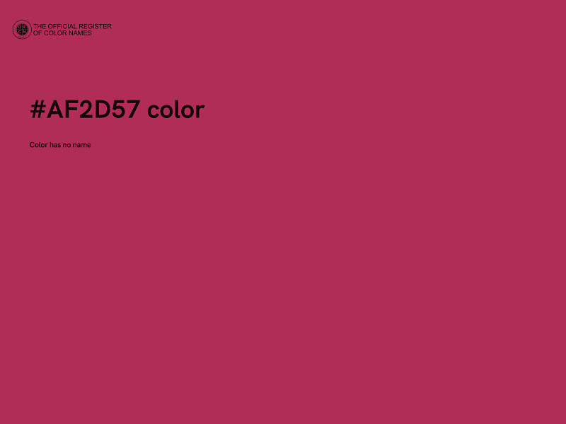 #AF2D57 color image