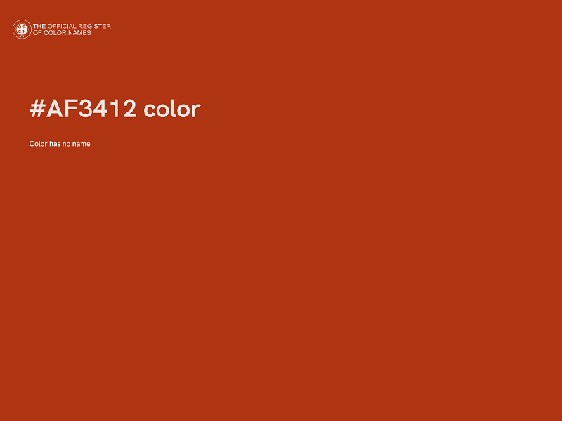 #AF3412 color image