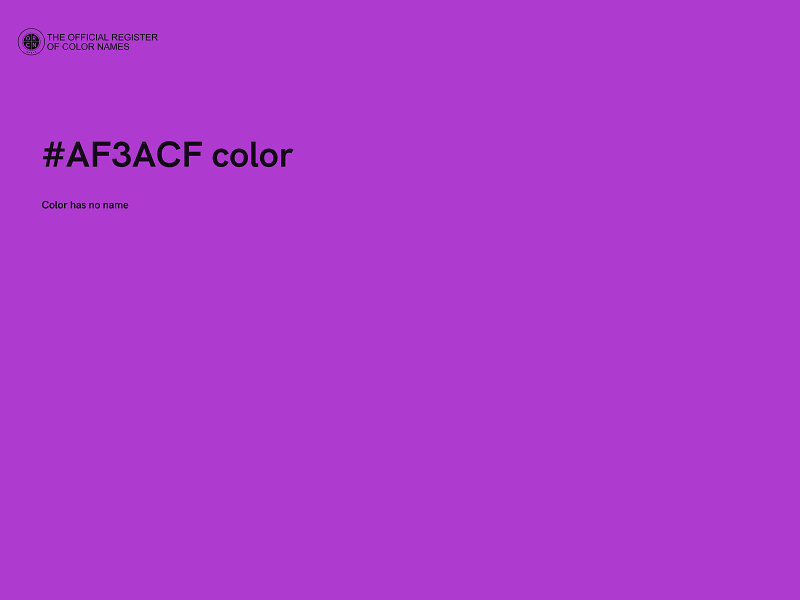 #AF3ACF color image