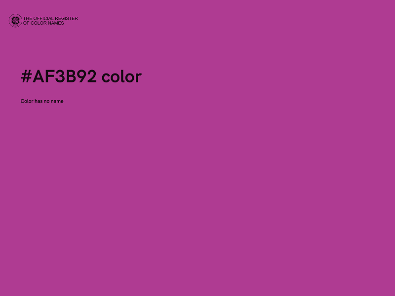 #AF3B92 color image