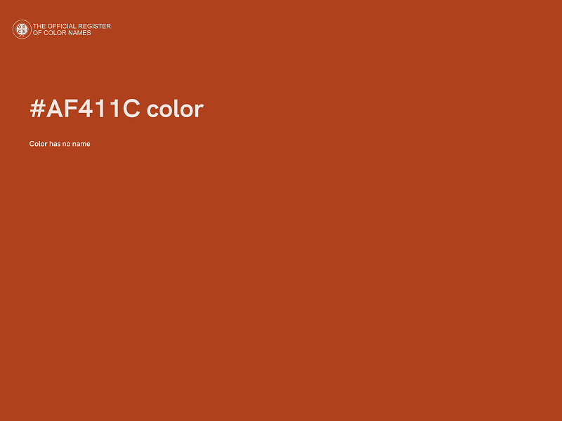 #AF411C color image