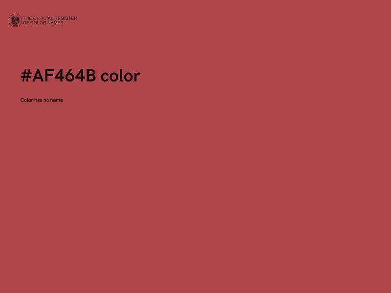 #AF464B color image