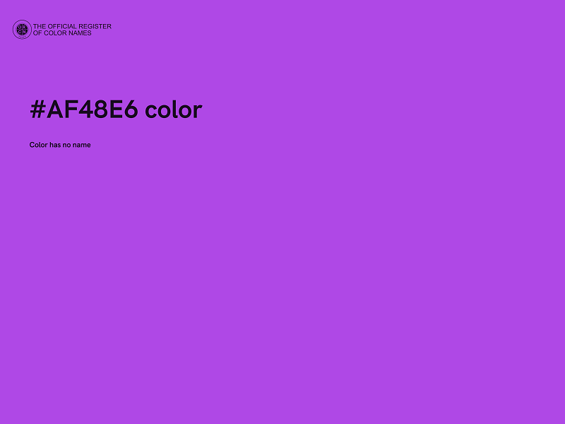 #AF48E6 color image