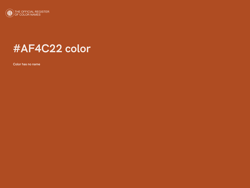 #AF4C22 color image