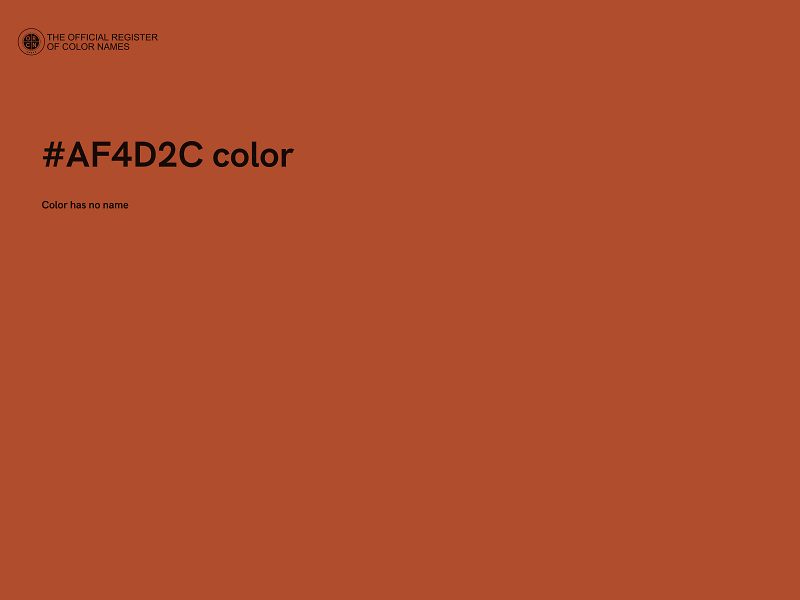 #AF4D2C color image