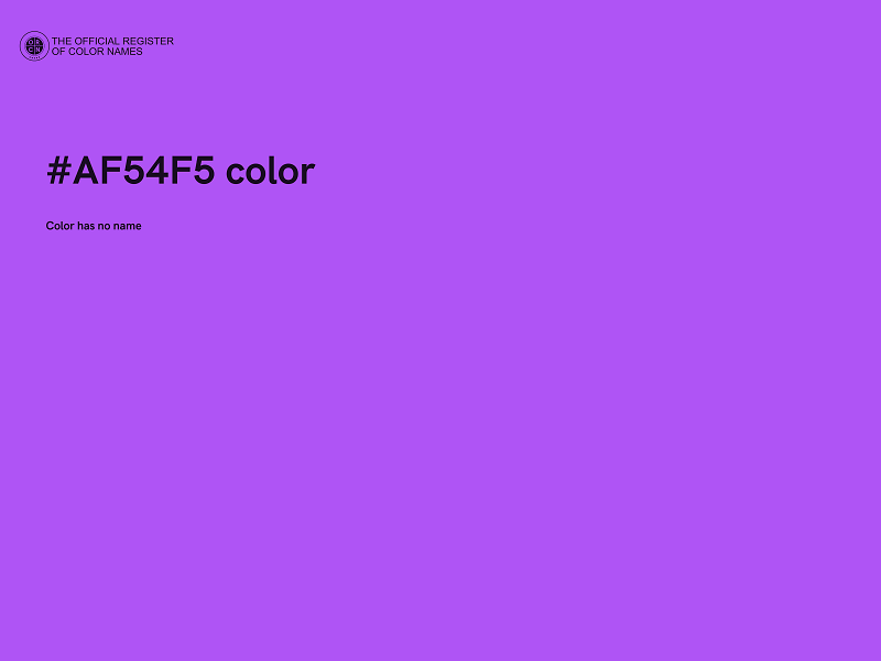 #AF54F5 color image