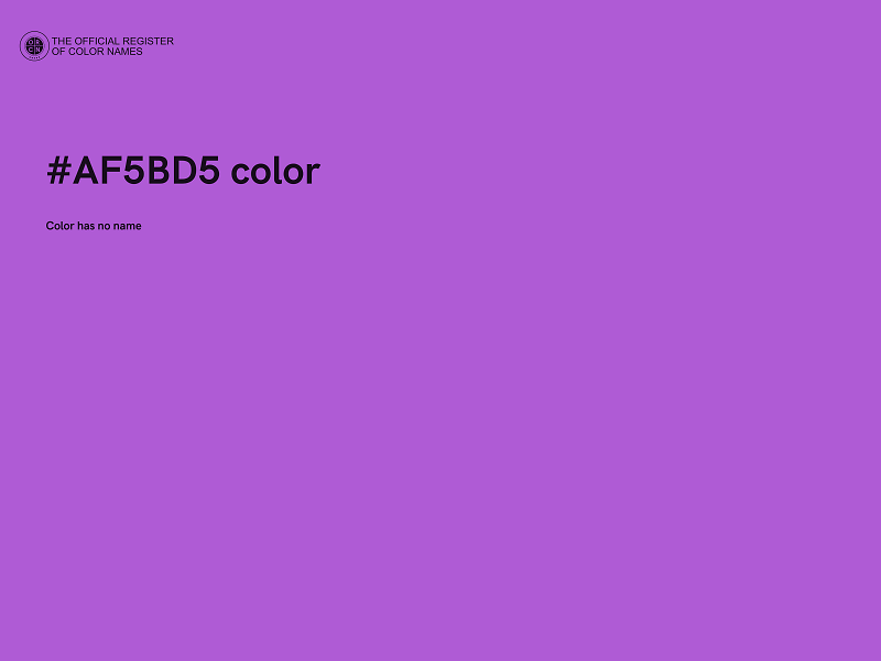 #AF5BD5 color image