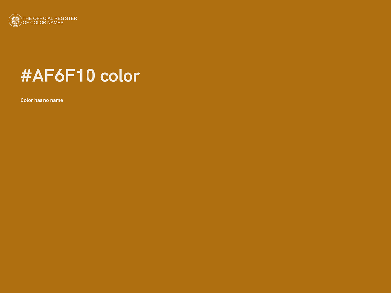 #AF6F10 color image