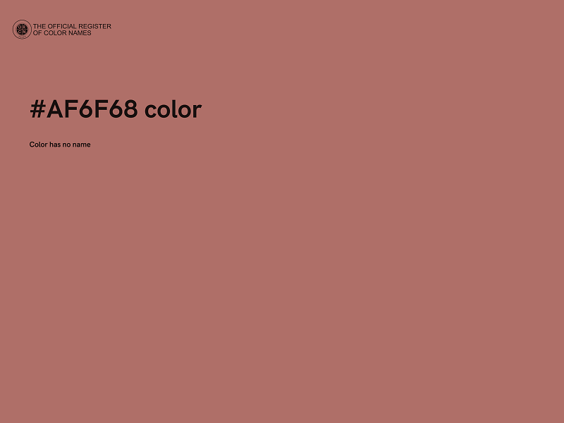 #AF6F68 color image